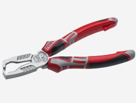 Klešta za blankiranje kablova 5–16 mm sa funkcijom sečenja i skidanja izolacije, V-sečivom do 10 mm, SoftGripp rukohvatima i očvrslim oštricama NWS